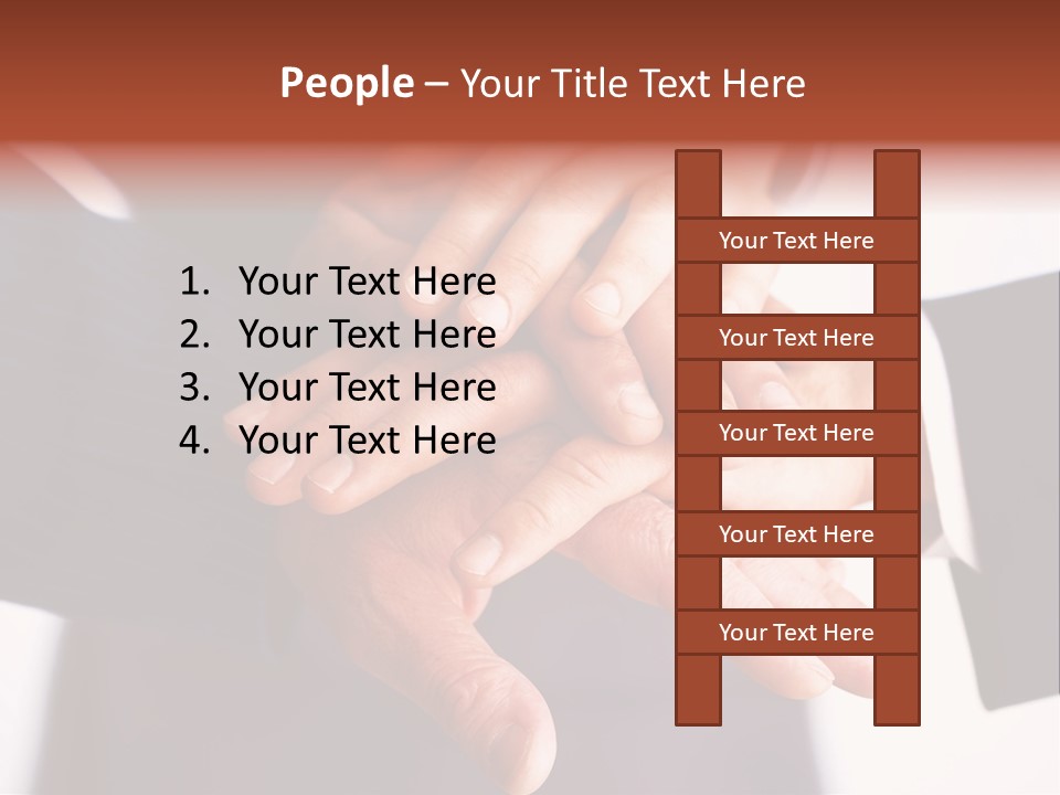 Happy Businesspeople Union PowerPoint Template