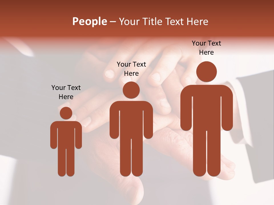 Happy Businesspeople Union PowerPoint Template