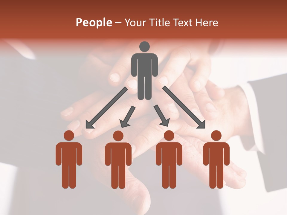 Happy Businesspeople Union PowerPoint Template