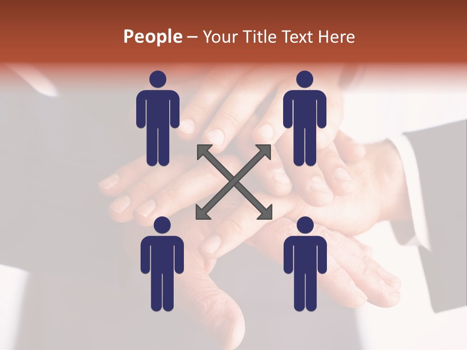 Happy Businesspeople Union PowerPoint Template