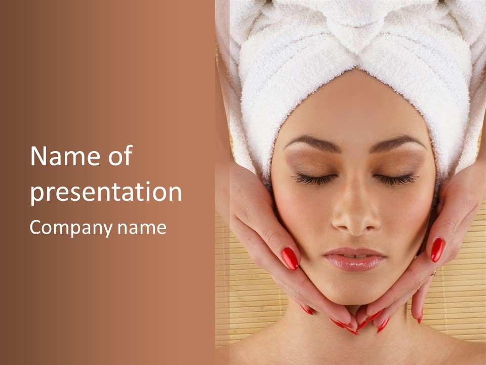 Lady Therapy Medical PowerPoint Template