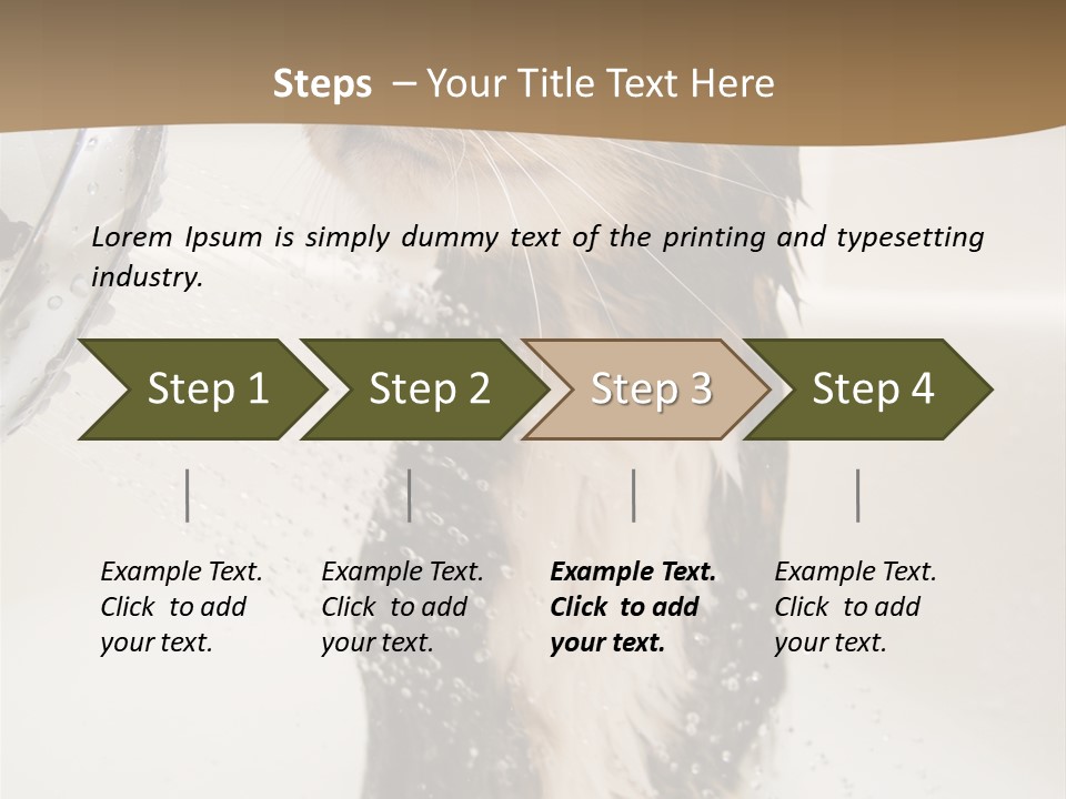 Bathroom Shower Water PowerPoint Template
