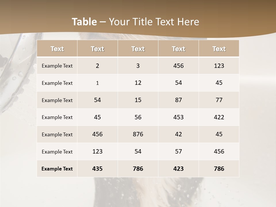 Bathroom Shower Water PowerPoint Template