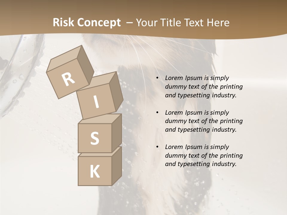 Bathroom Shower Water PowerPoint Template