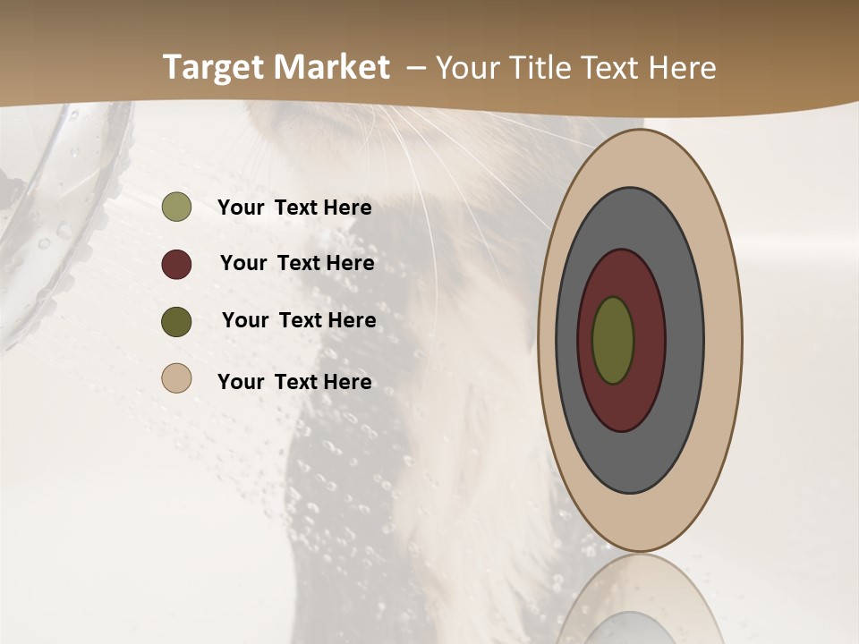 Bathroom Shower Water PowerPoint Template