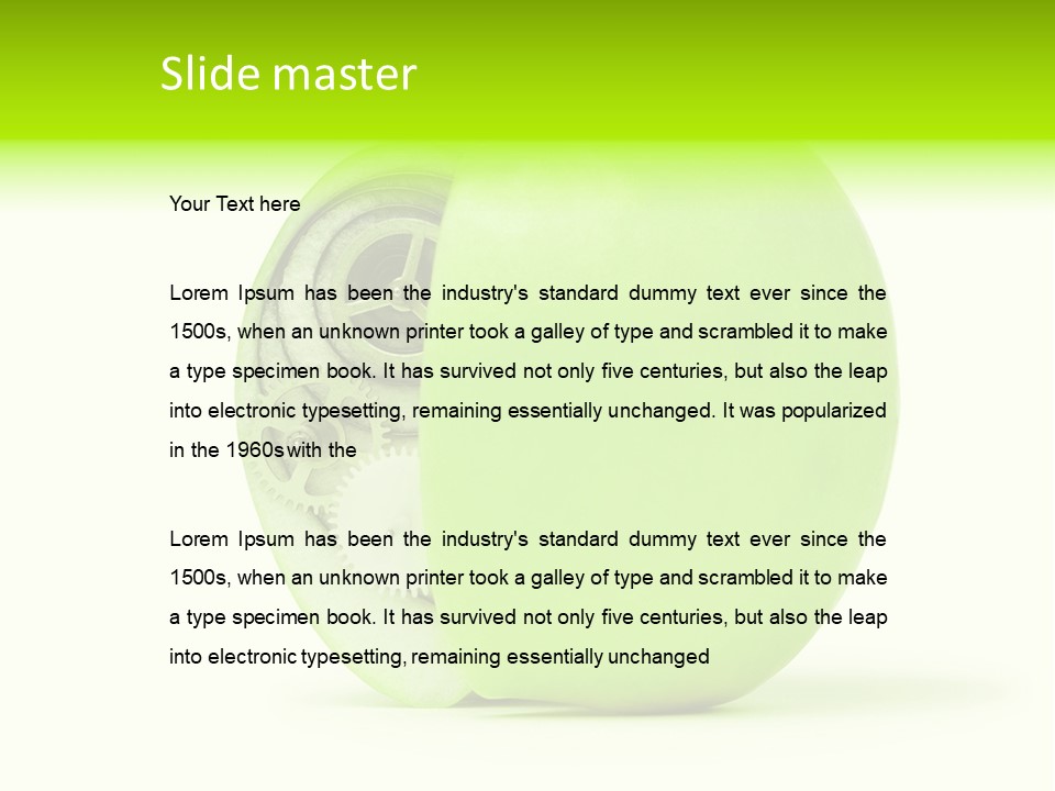 Idea Technology Eating PowerPoint Template