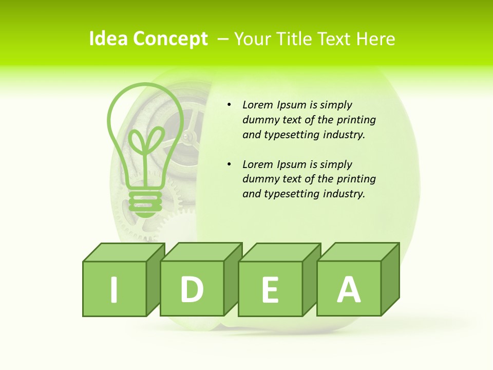 Idea Technology Eating PowerPoint Template