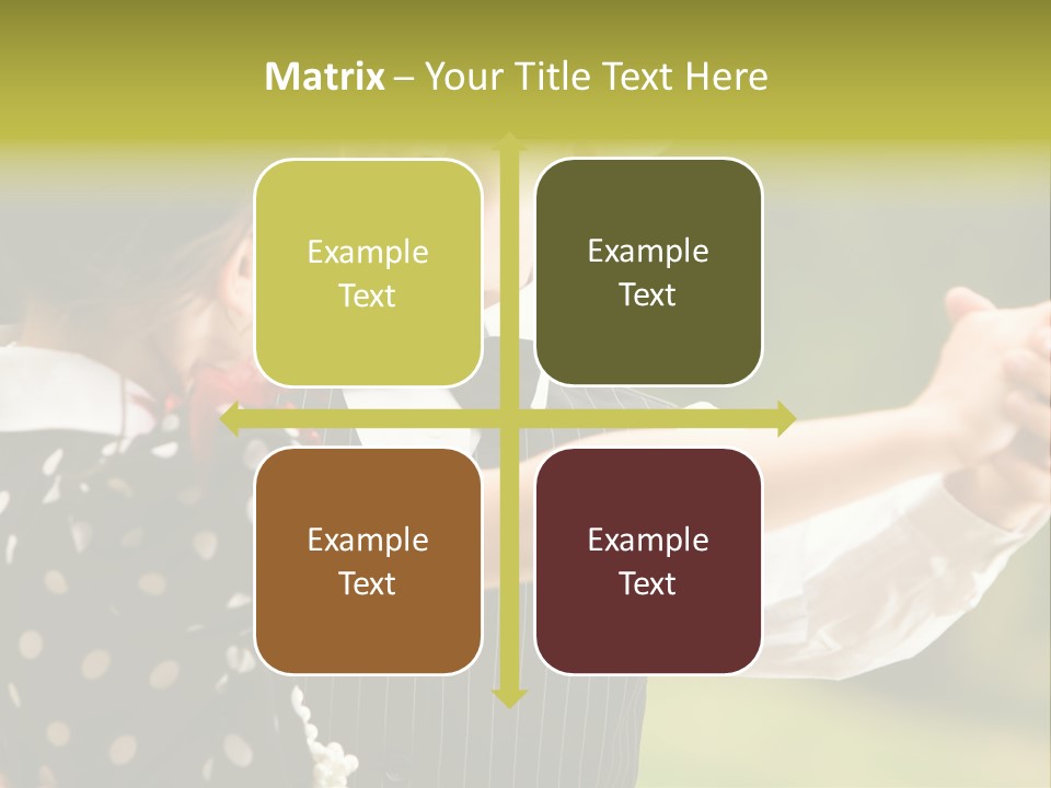 Young Beautiful Girl PowerPoint Template