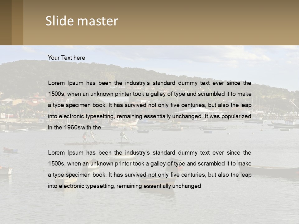 Ocean Beautiful Brazilian PowerPoint Template