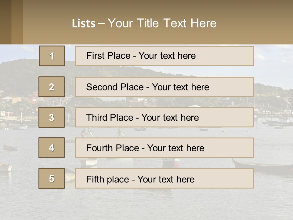 Ocean Beautiful Brazilian PowerPoint Template