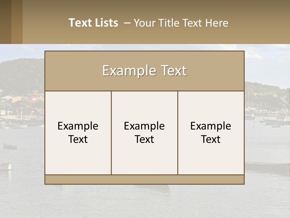 Ocean Beautiful Brazilian PowerPoint Template