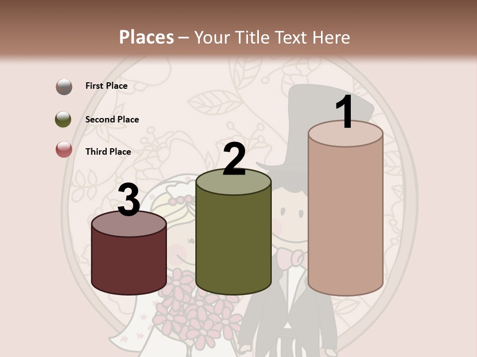 Rose Front Bridal PowerPoint Template