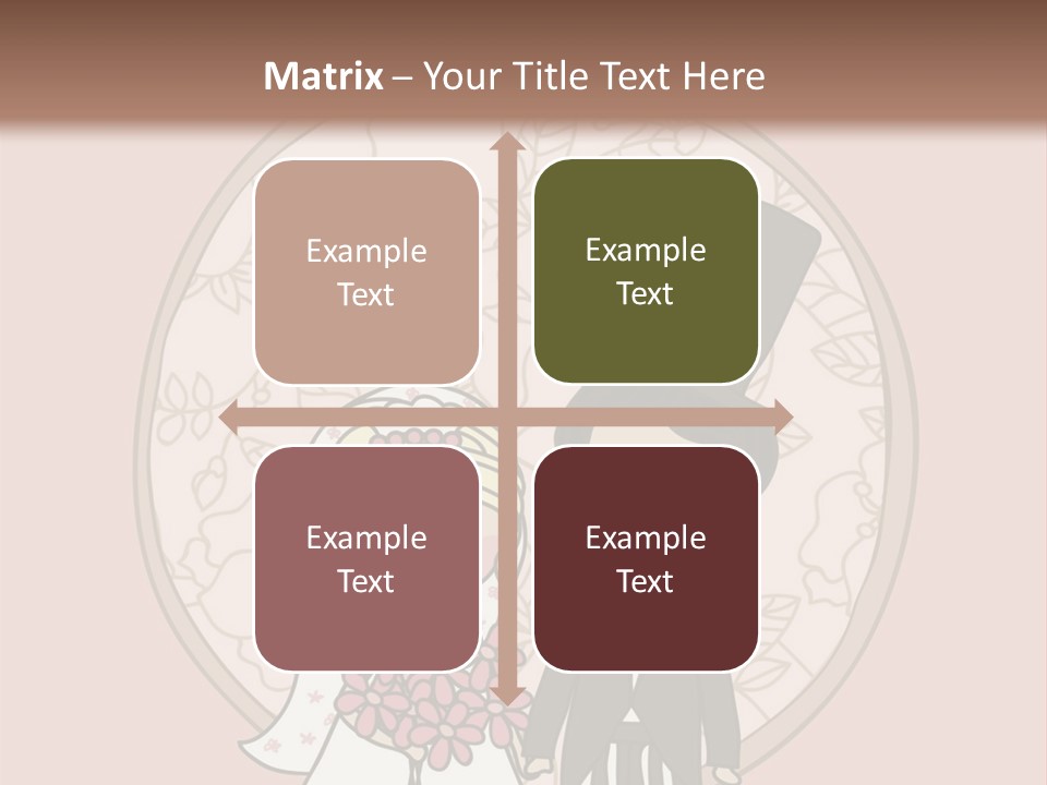 Rose Front Bridal PowerPoint Template