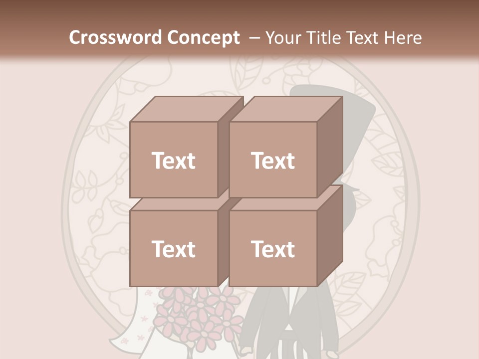 Rose Front Bridal PowerPoint Template