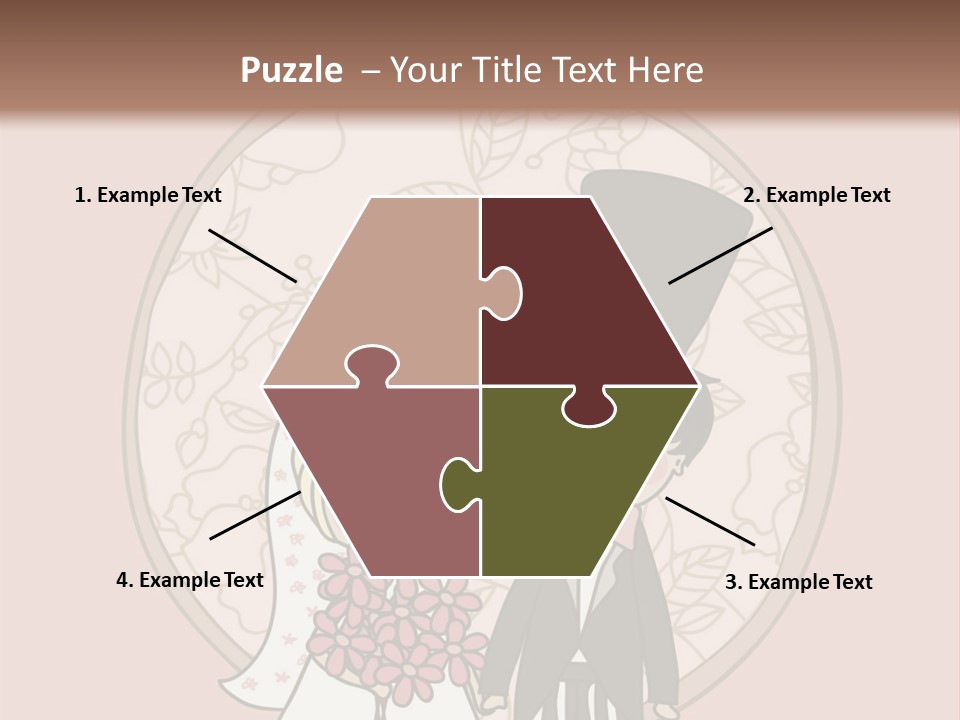 Rose Front Bridal PowerPoint Template