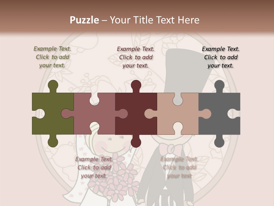 Rose Front Bridal PowerPoint Template