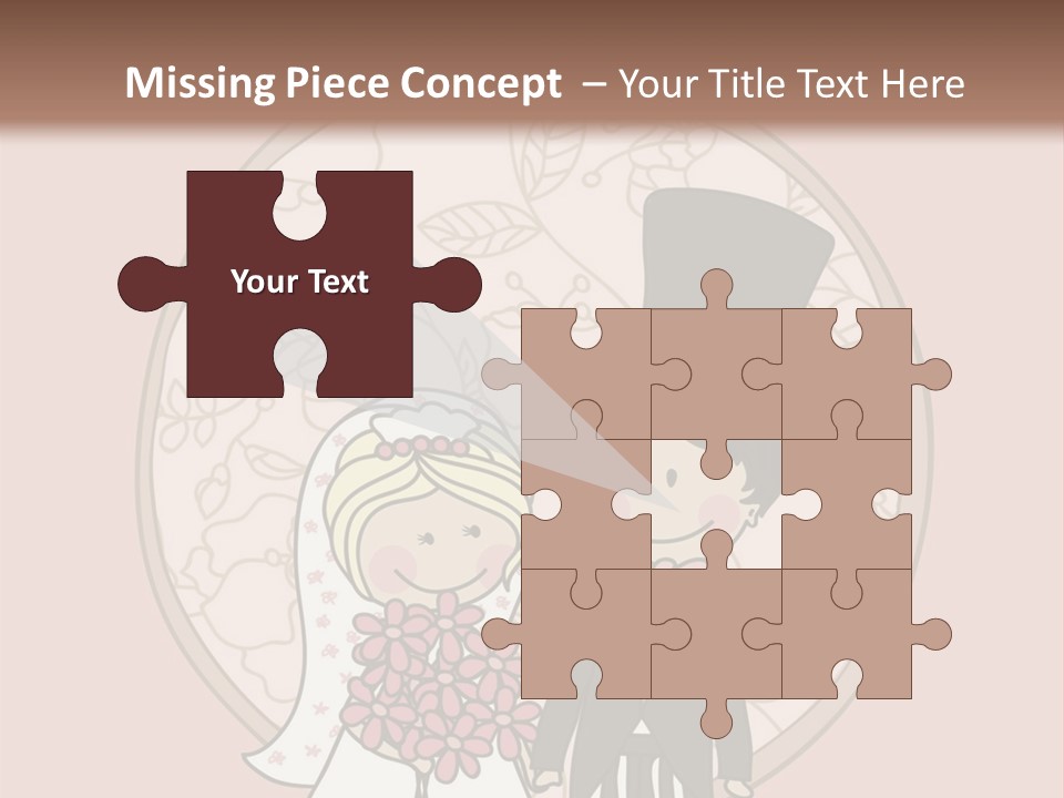 Rose Front Bridal PowerPoint Template