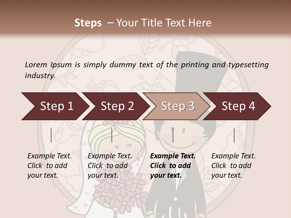 Rose Front Bridal PowerPoint Template