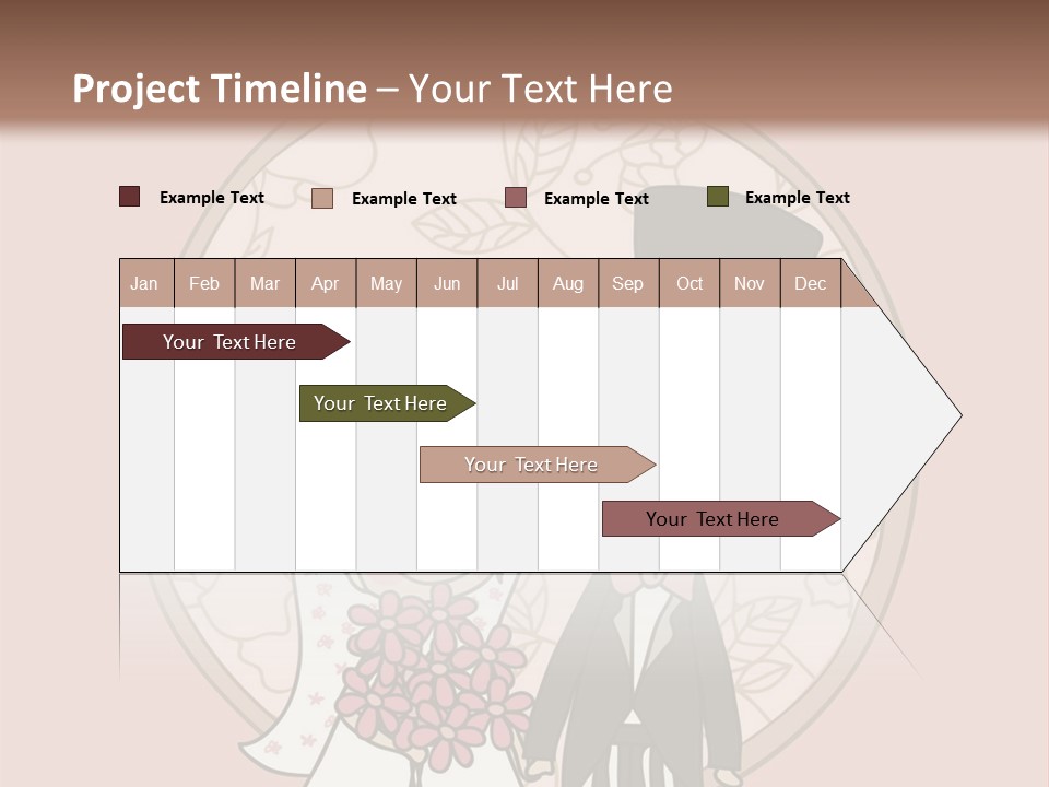 Rose Front Bridal PowerPoint Template