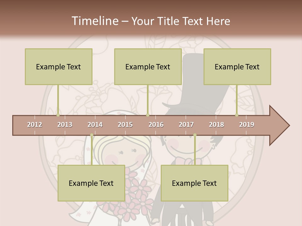 Rose Front Bridal PowerPoint Template