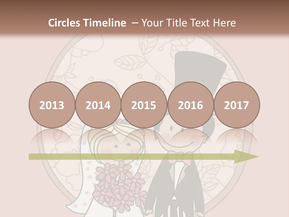 Rose Front Bridal PowerPoint Template
