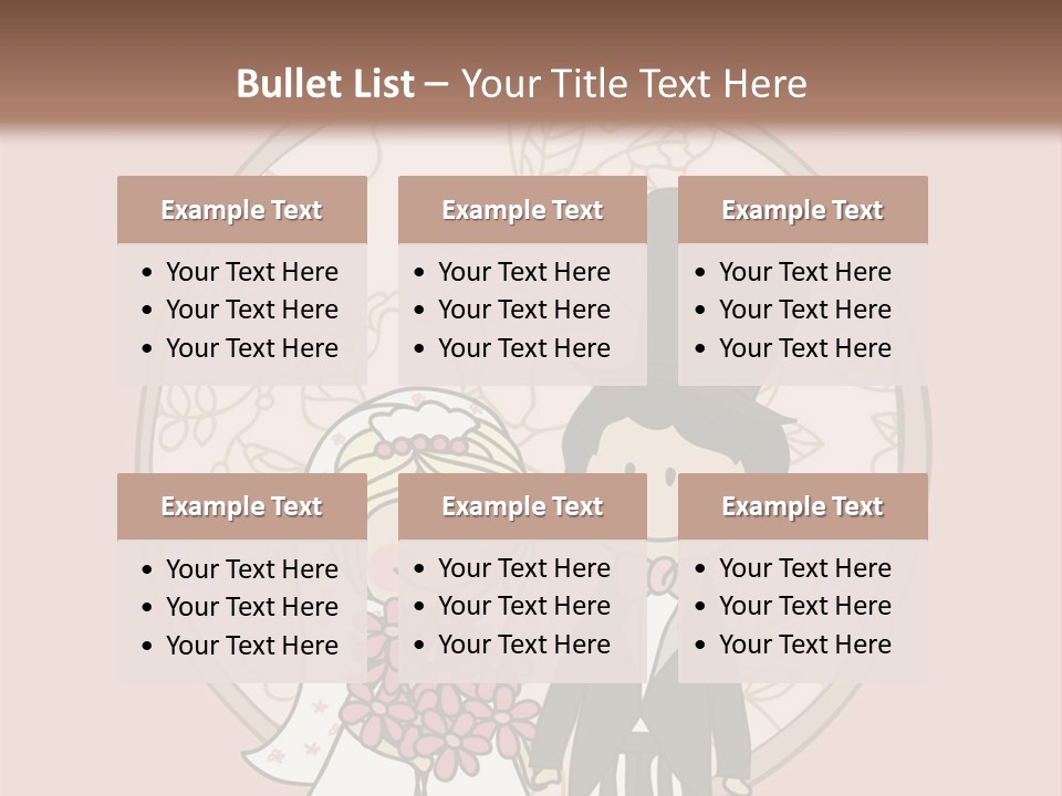 Rose Front Bridal PowerPoint Template