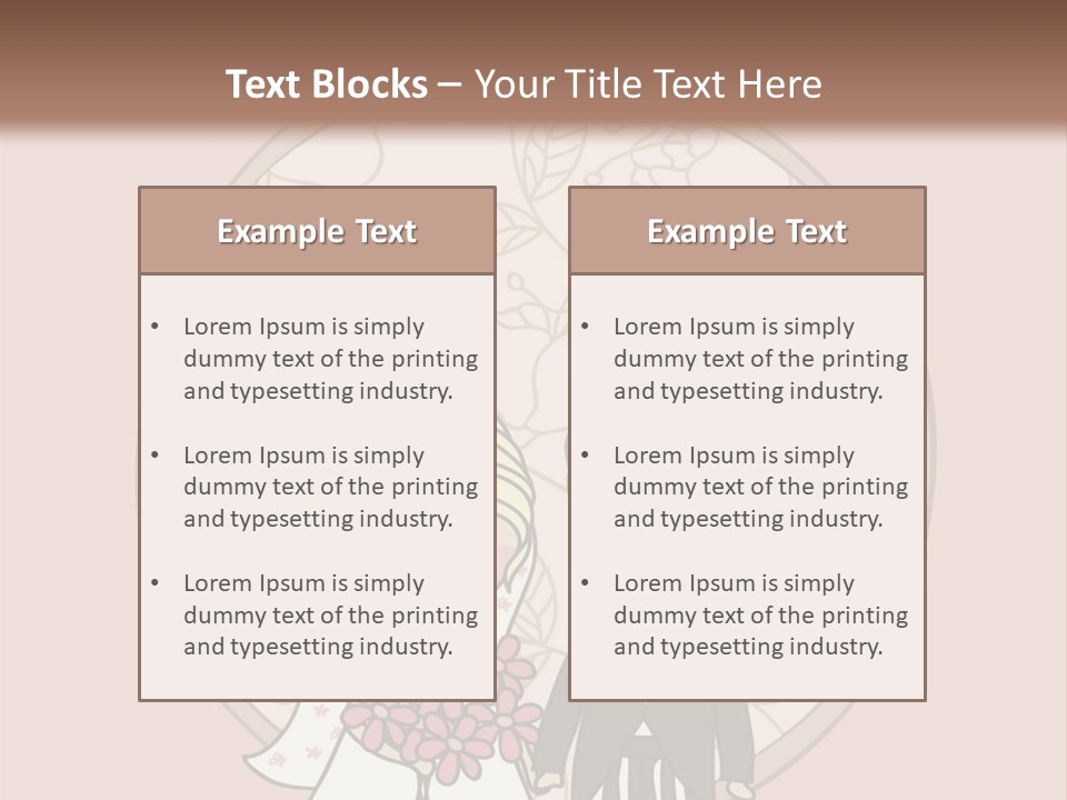 Rose Front Bridal PowerPoint Template