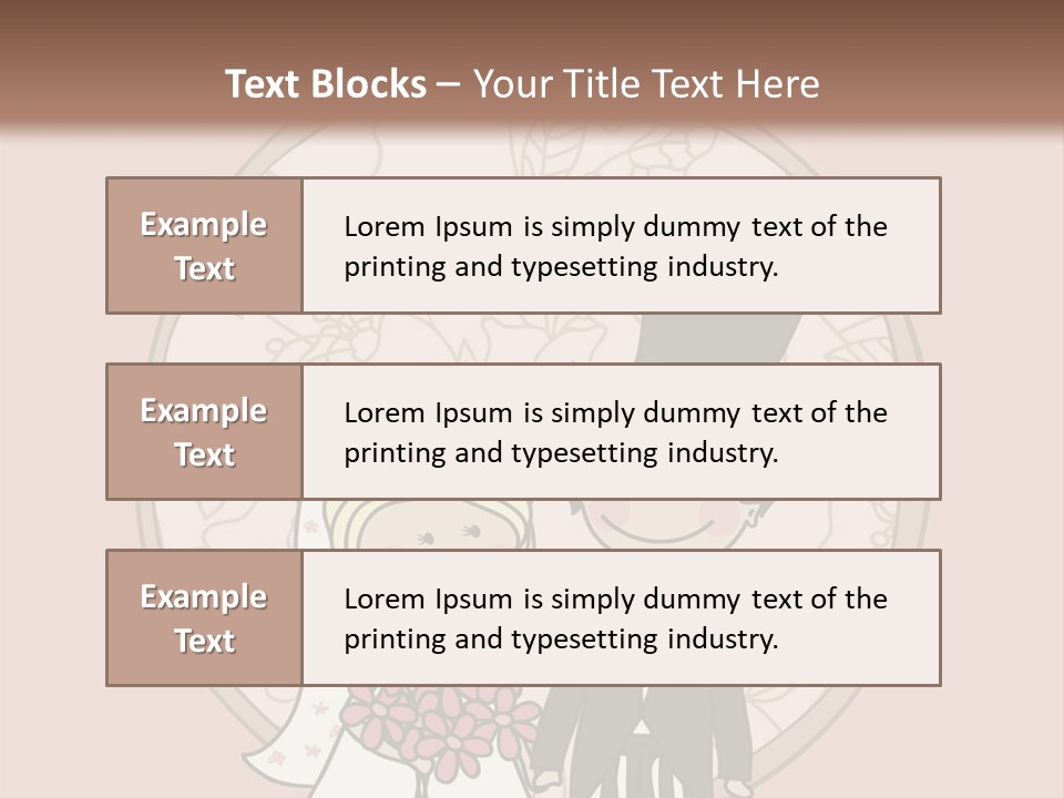 Rose Front Bridal PowerPoint Template