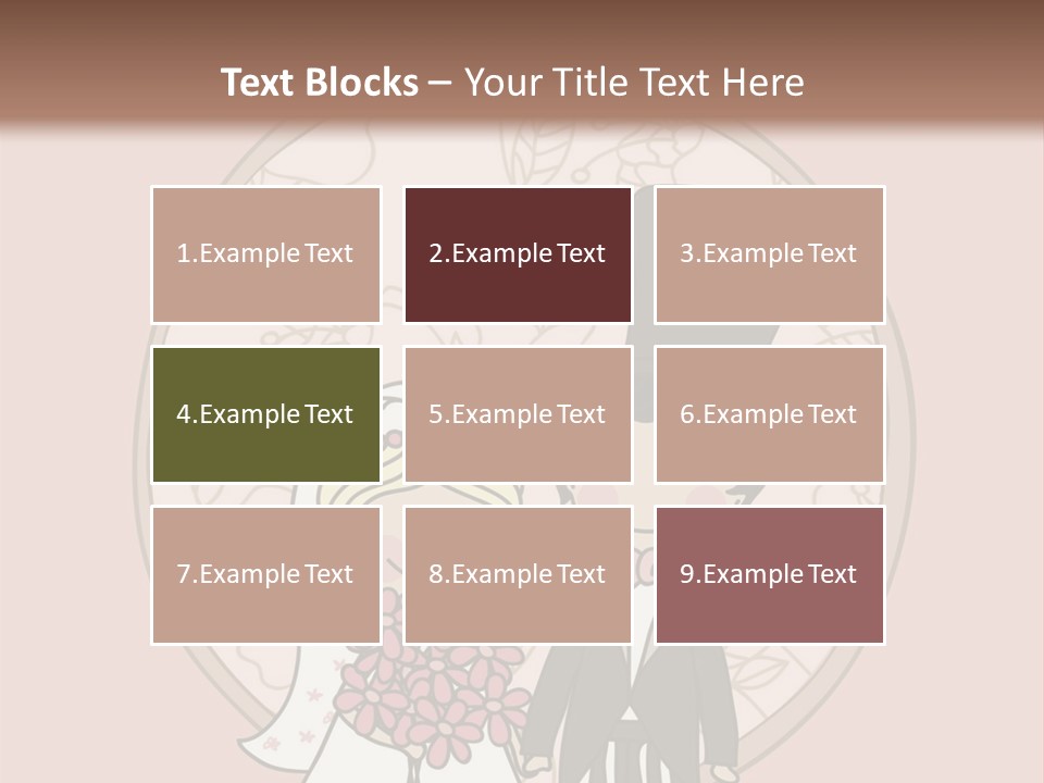 Rose Front Bridal PowerPoint Template