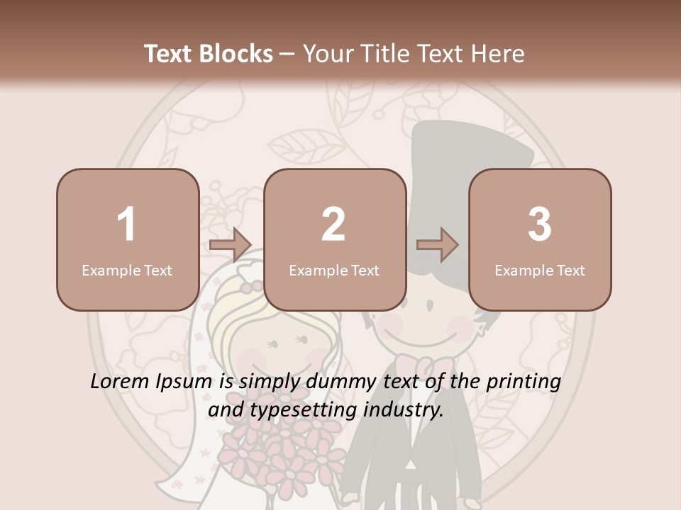 Rose Front Bridal PowerPoint Template