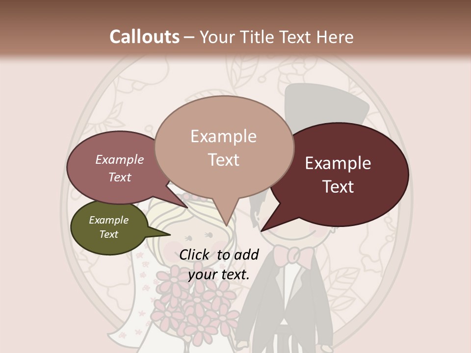 Rose Front Bridal PowerPoint Template