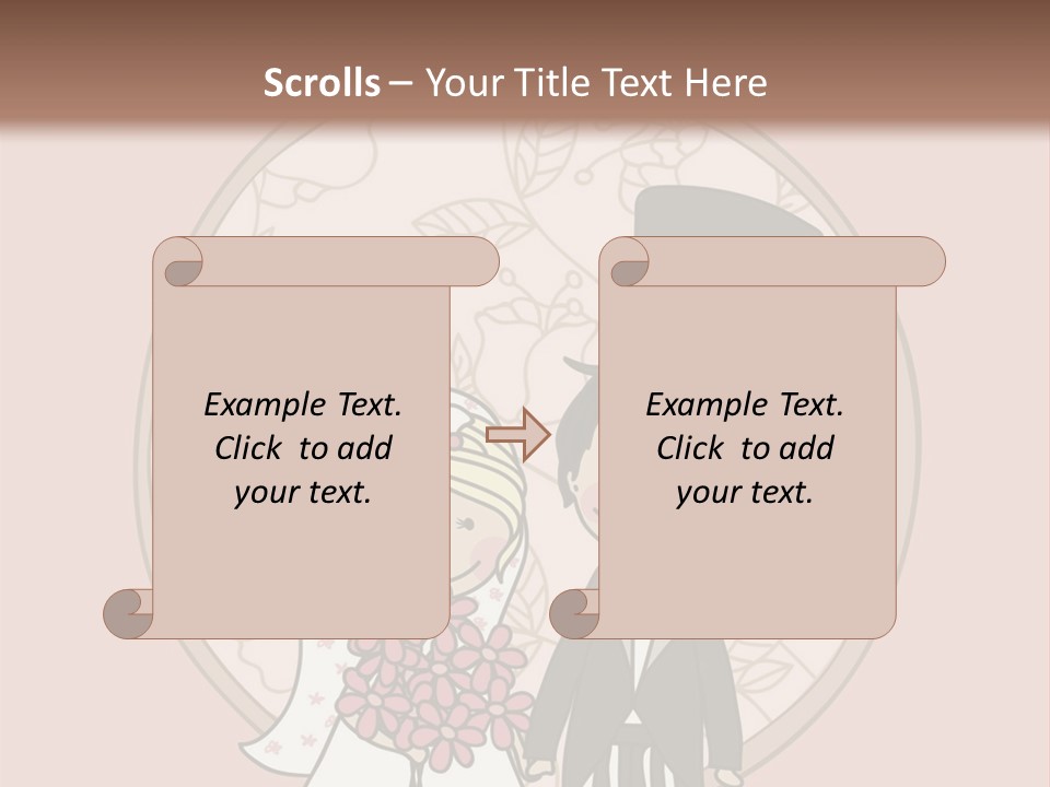 Rose Front Bridal PowerPoint Template