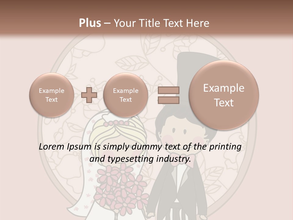 Rose Front Bridal PowerPoint Template