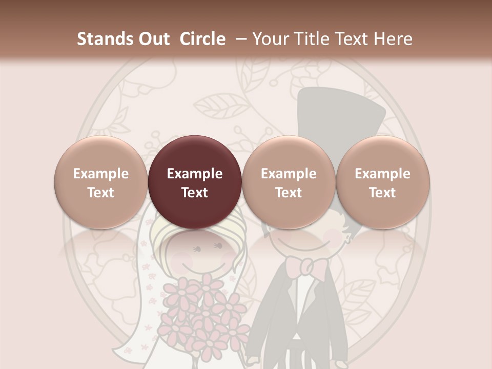 Rose Front Bridal PowerPoint Template