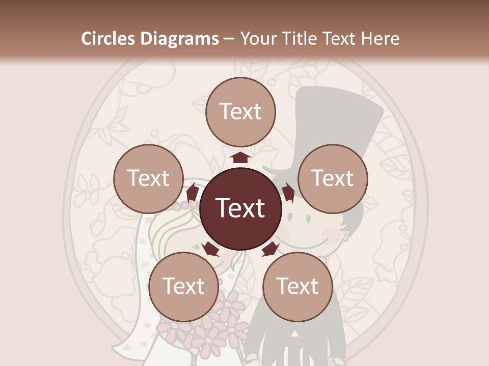 Rose Front Bridal PowerPoint Template