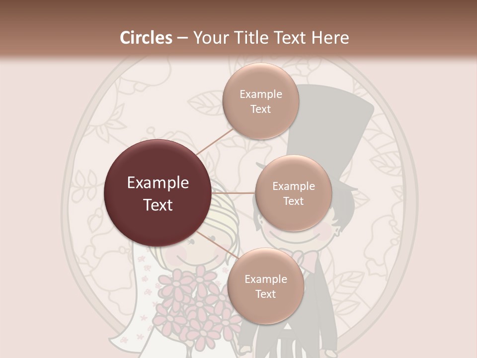 Rose Front Bridal PowerPoint Template