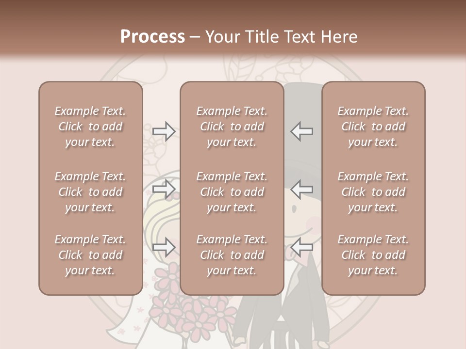 Rose Front Bridal PowerPoint Template