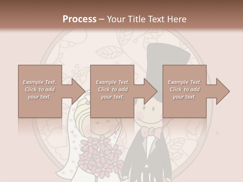 Rose Front Bridal PowerPoint Template
