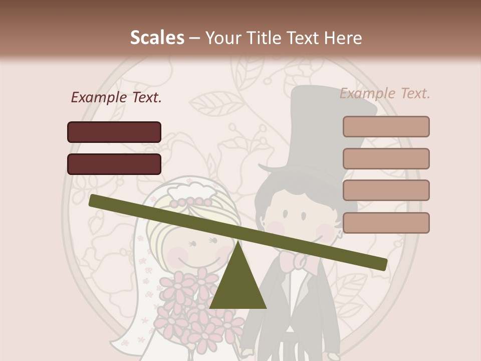 Rose Front Bridal PowerPoint Template