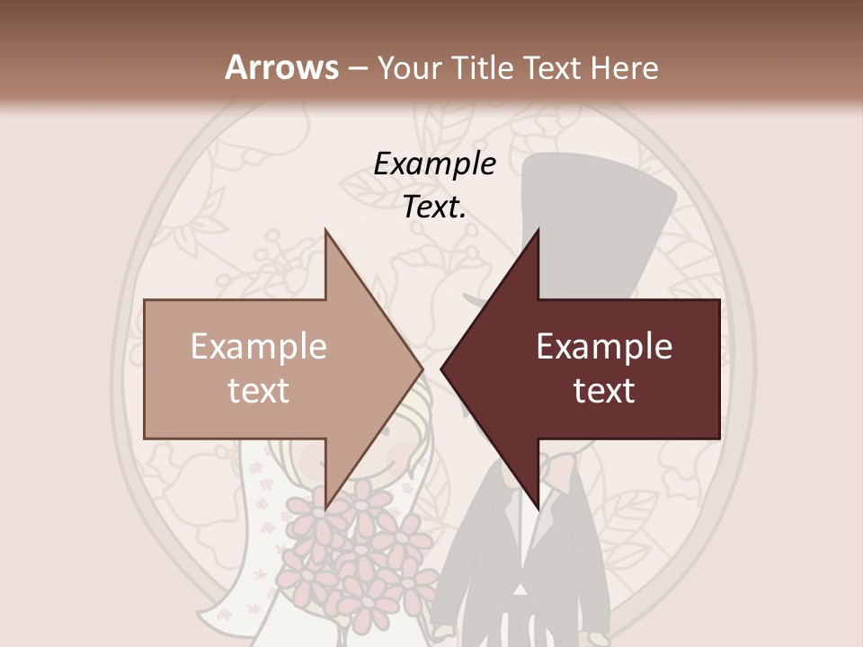 Rose Front Bridal PowerPoint Template