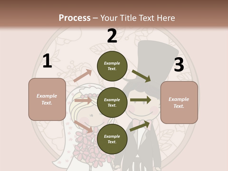 Rose Front Bridal PowerPoint Template