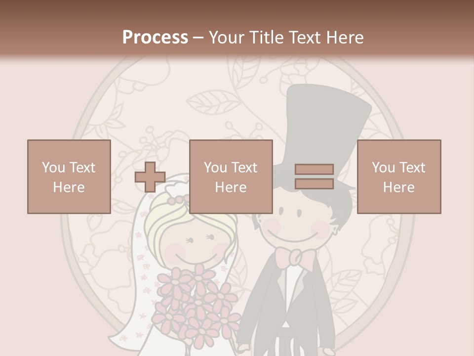 Rose Front Bridal PowerPoint Template