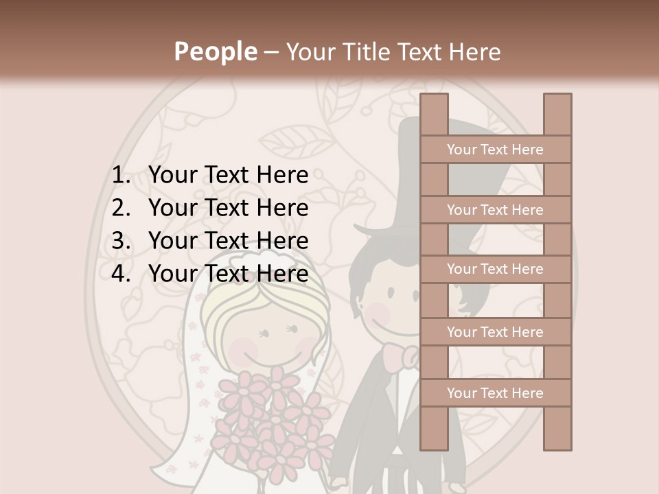 Rose Front Bridal PowerPoint Template