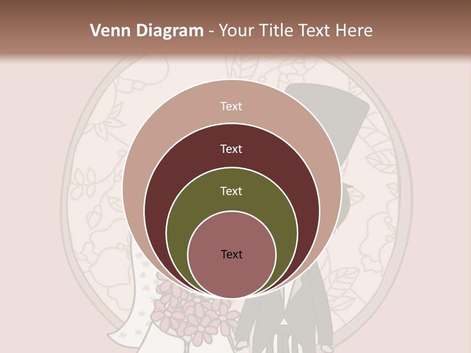 Rose Front Bridal PowerPoint Template