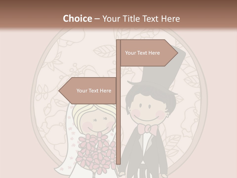 Rose Front Bridal PowerPoint Template
