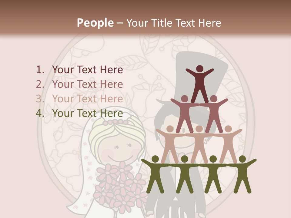 Rose Front Bridal PowerPoint Template