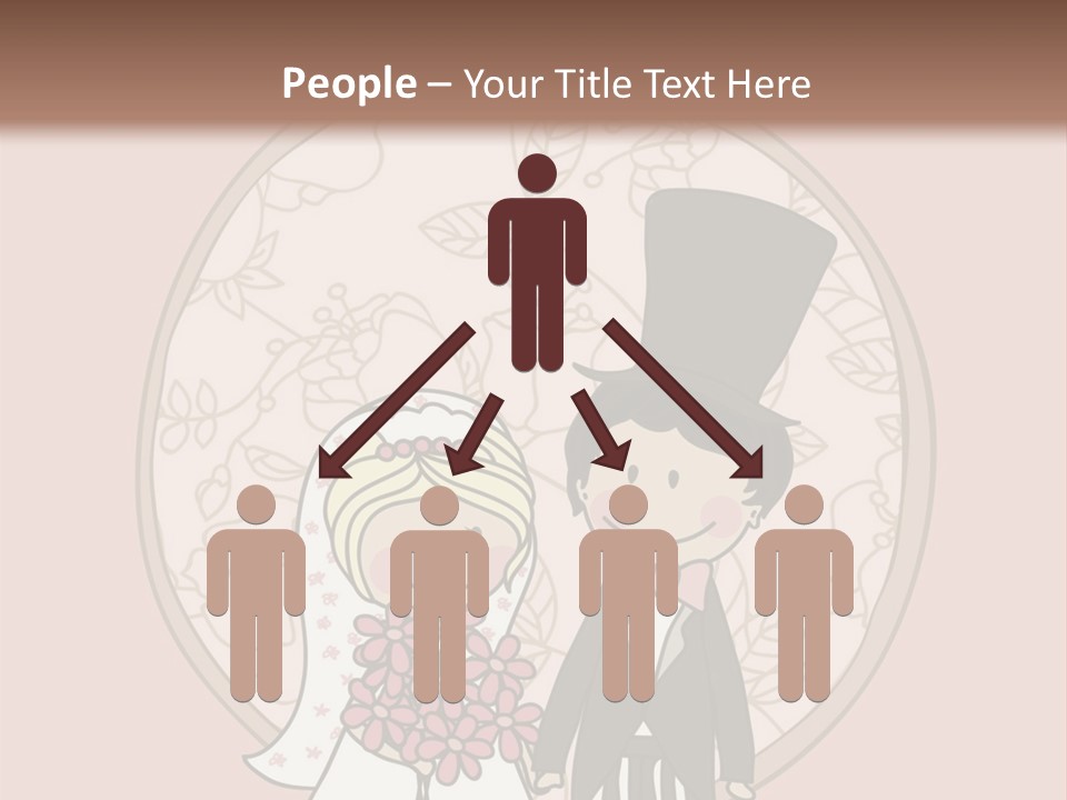 Rose Front Bridal PowerPoint Template