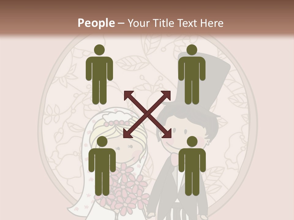 Rose Front Bridal PowerPoint Template