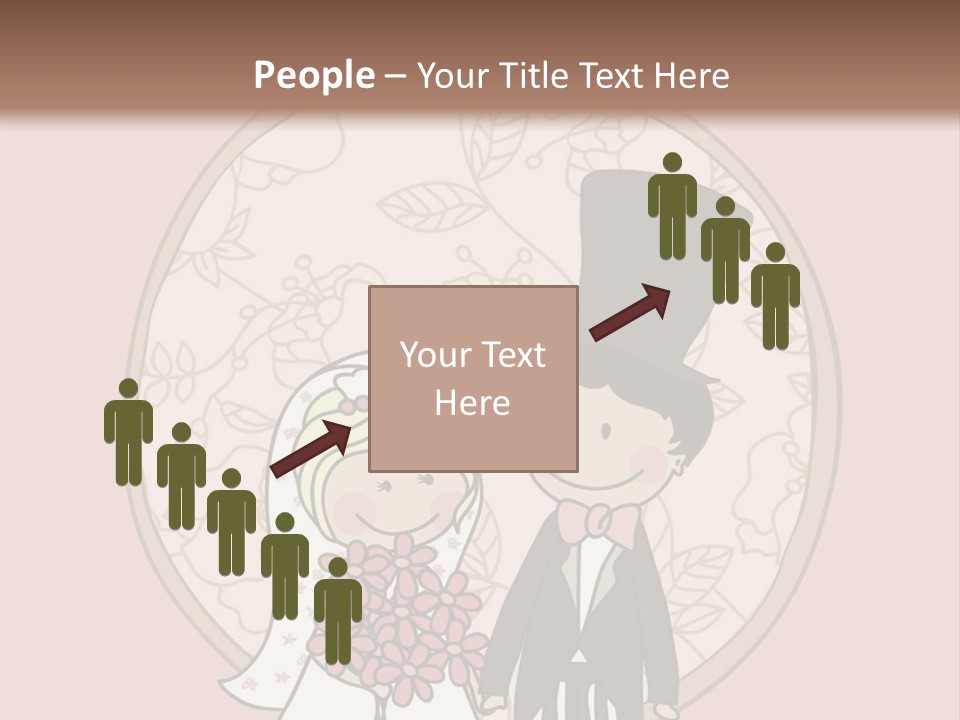 Rose Front Bridal PowerPoint Template