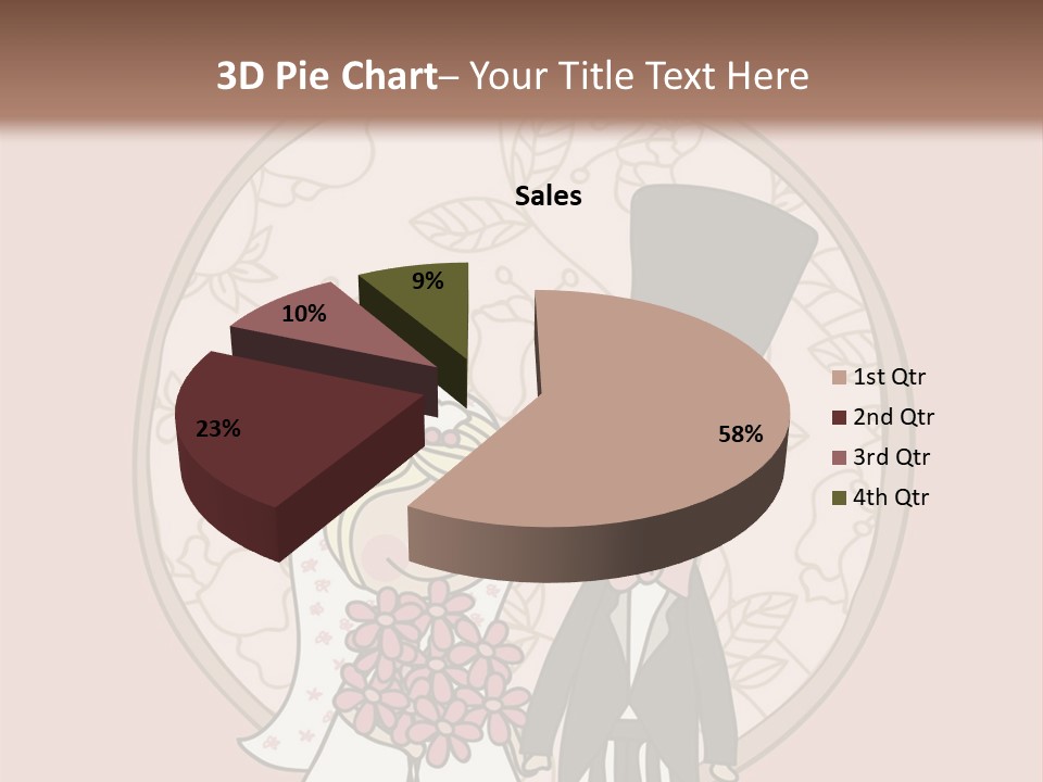 Rose Front Bridal PowerPoint Template